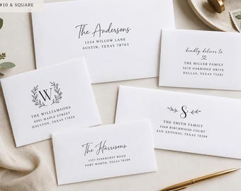 Custom Printed Envelopes Personalized Invitations and Business Envelopes