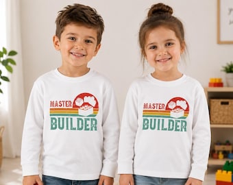Builder Long Sleeve Tee: Playful Kids Clothing