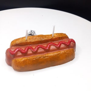 Hotdog Candle Toast and Egg Candle Fake Food Candles Bread Candles Eggs Foodie Gag Gift for Him Gifts for Her Breakfast Home Decor Birthday