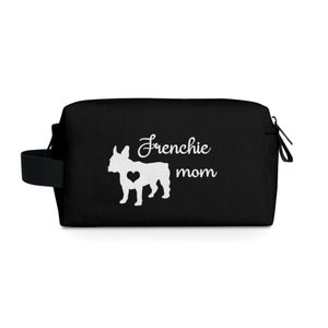 Frenchie Mom Toiletry Bag Gifts for Her Dog Mom French Bulldog Mama Gift Idea Travel Toiletries Makeup Bag Frenchie Gift Bulldogs image 3