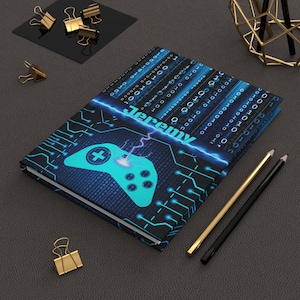 Personalized Gamer Notebook: Hard Cover Gaming Journal