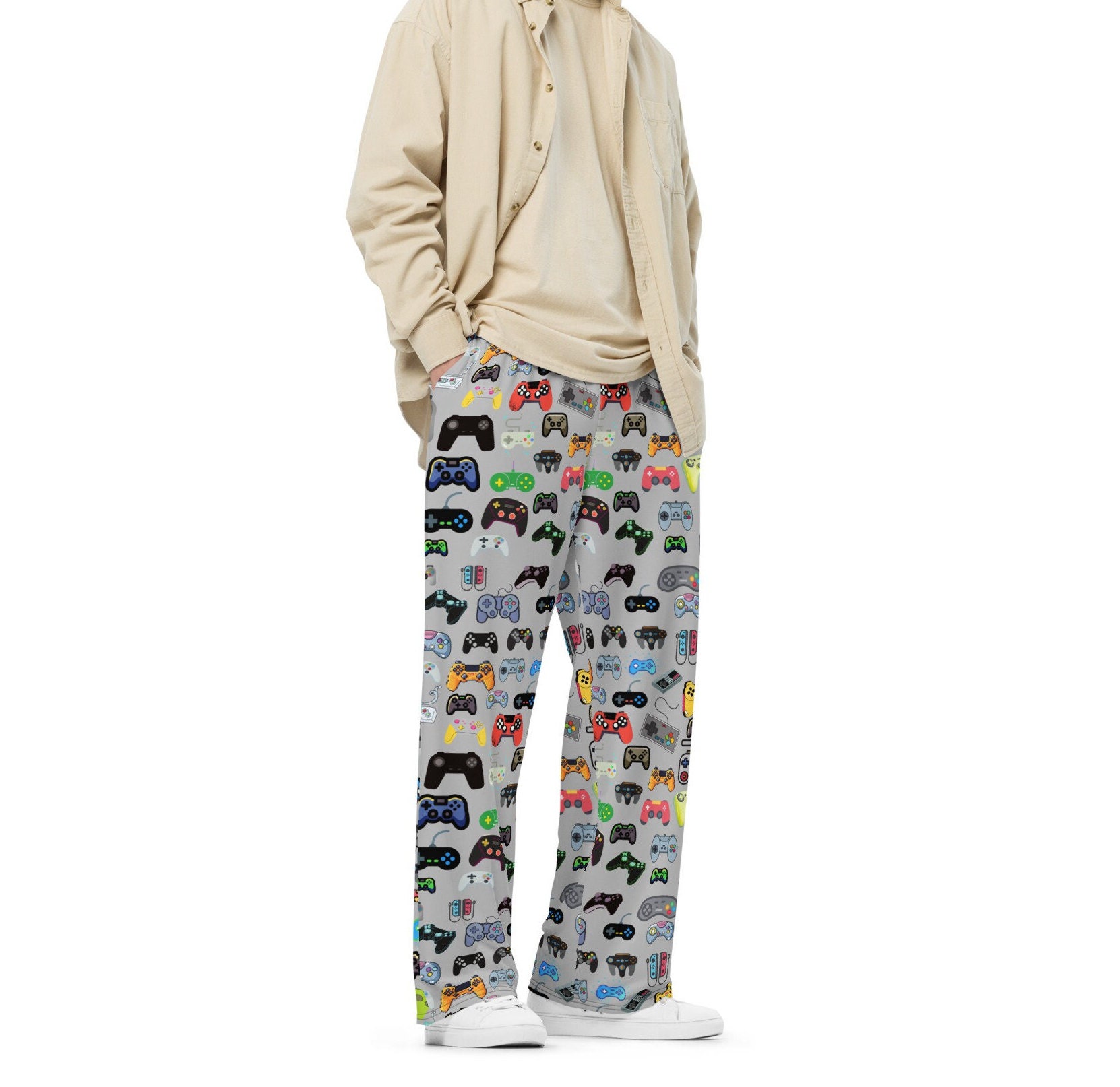 Vnurnrn Video Game Gaming Gamer Colorful Men's Pajama Pants with Pockets,  Multi, Medium : : Clothing, Shoes & Accessories