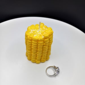 Corn Candle Food Candle Realistic Candle Corn Cake Topper Farmer Candle Corn on Cob Sweet Corn Candle Farm Unique Candle Farmhouse Decor image 2