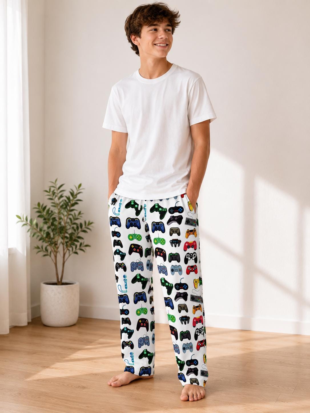 Game Controller Pajama Pants: Gamer Sleep Bottoms