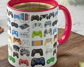 Video Game Coffee Mug Game Controller Mug Video Game Mugs Gift for Him Gaming Gifts Birthday Gamer Kitchen Home Decor Gift for Husband Dad