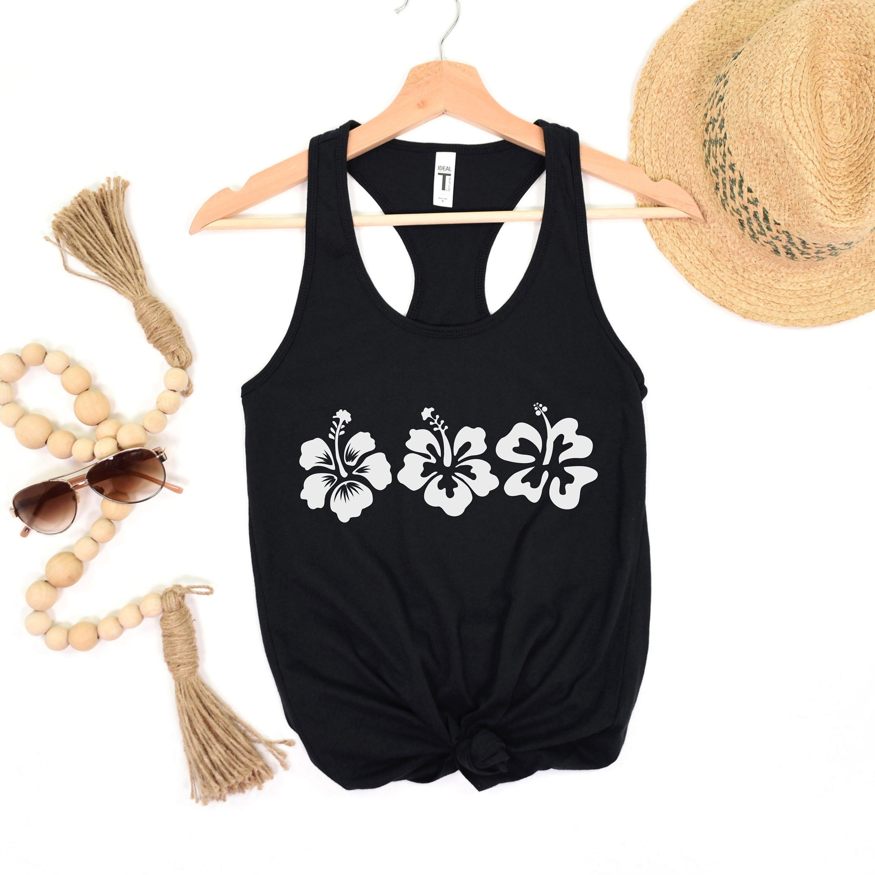 Floral Hibiscus Tank Top: Summer Cruise Vacation Tank - Etsy