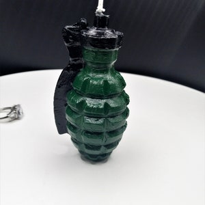 Grenade Candle Birthday Cake Topper Gamer Gift Video Game Cake Candle Gaming Theme Gift for Him Grenades TNT Gift for Son Birthday Gifts image 4