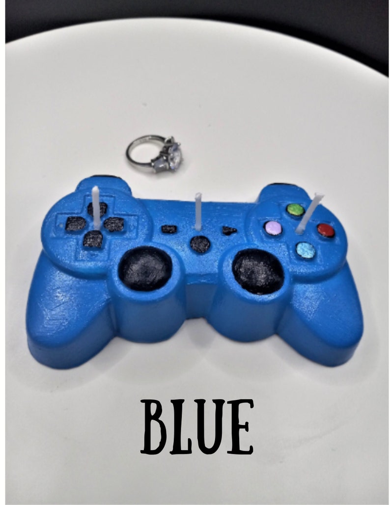 Game Controller Candle Gamers Gift Cake Topper Video Game Enthusiast Gamer Birthday Gift Gaming Gift Remote Gaming Home Decor Gift for Son image 4