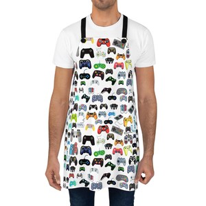 Game Controller Apron Grill Apron Gift for Him Gamers Gift for Dad Baking Gift for Husband Gift for Boyfriend Fathers Day Sons Aprons Grill Bild 4