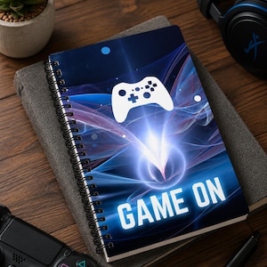 Gamer Spiral Notebook: Game Controller Design, Dotted Pages