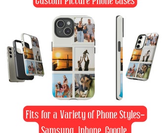 Custom Photo Collage Phone Cases Image Phone Case iPhone Case Custom Picture Galaxy Case Customized Personalized Case with Pictures Collage