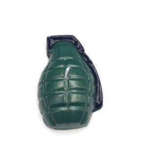 Grenade Candle Video Game Birthday Cake Topper Bomb Gamer Gift Candles War Games Gaming Theme Gift for Him Grenades TNT Boys Party Decor UniqueGreen