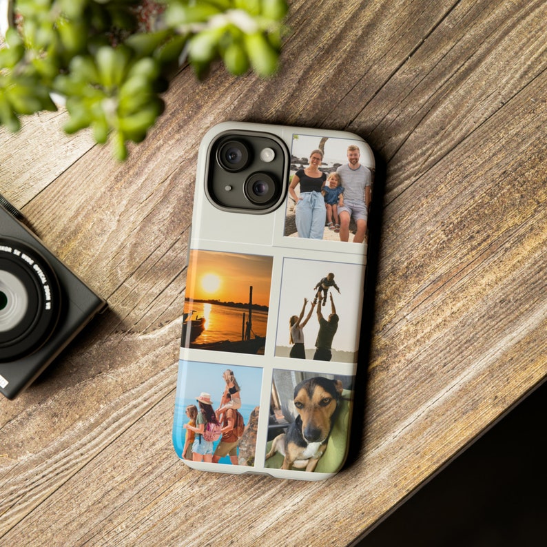 Custom Photo Collage Phone Cases Image Phone Case iPhone Case Custom Picture Galaxy Case Customized Personalized Case with Pictures Collage image 3