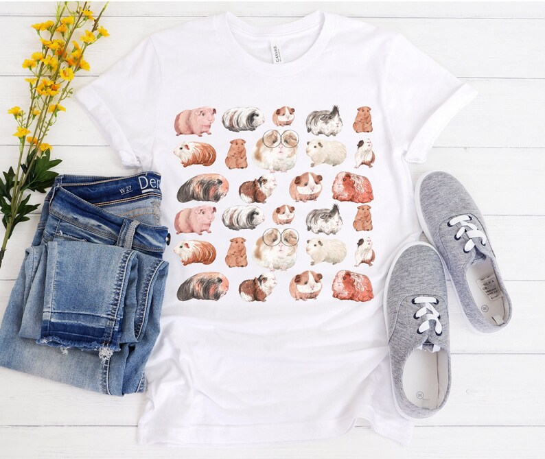Guinea Pig Shirt for Women Womens Clothing Cottagecore Tshirt image 2
