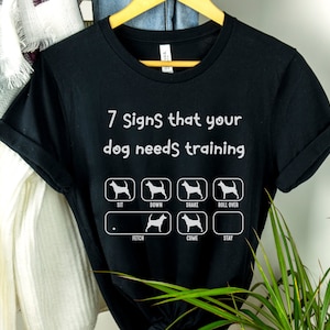 Funny Dog Shirt Womens Clothing Animal Lover T shirt Gift for Dog Lovers Tee Gifts for Her Funny Shirts Jokes Trainer Training Summer Tees Black