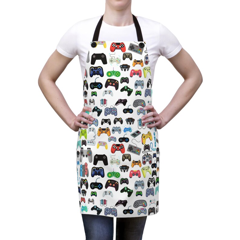 Game Controller Apron Grill Apron Gift for Him Gamers Gift for Dad Baking Gift for Husband Gift for Boyfriend Fathers Day Sons Aprons Grill Bild 5