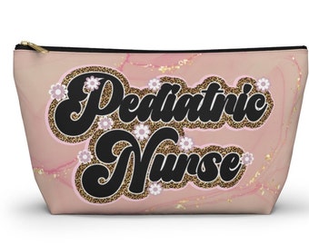 Pediatric Nurse Bags Accessory Pouch Clinical Pouch Canvas Bag Pencil Case RN Pediatric Nurse Graduation Gifts Makeup Bag Pencil Case