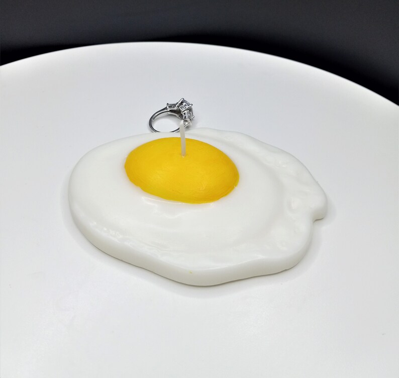 Fried Egg Candles Handmade Gifts Unique Cake Candle Fake Food Art Breakfast Decor Soy Wax Prank Gag Eggs Stocking Stuffer Birthday Votive image 9