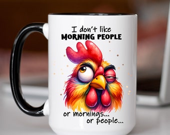 I Dont Like Morning People Mug or People or Mornings Funny Mugs Sassy Mug Sarcastic Mug Gift for Her Coworker Gift Introvert Boss Gift Silly