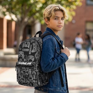 Video Game Controller Backpack: Gamer School Book Bag