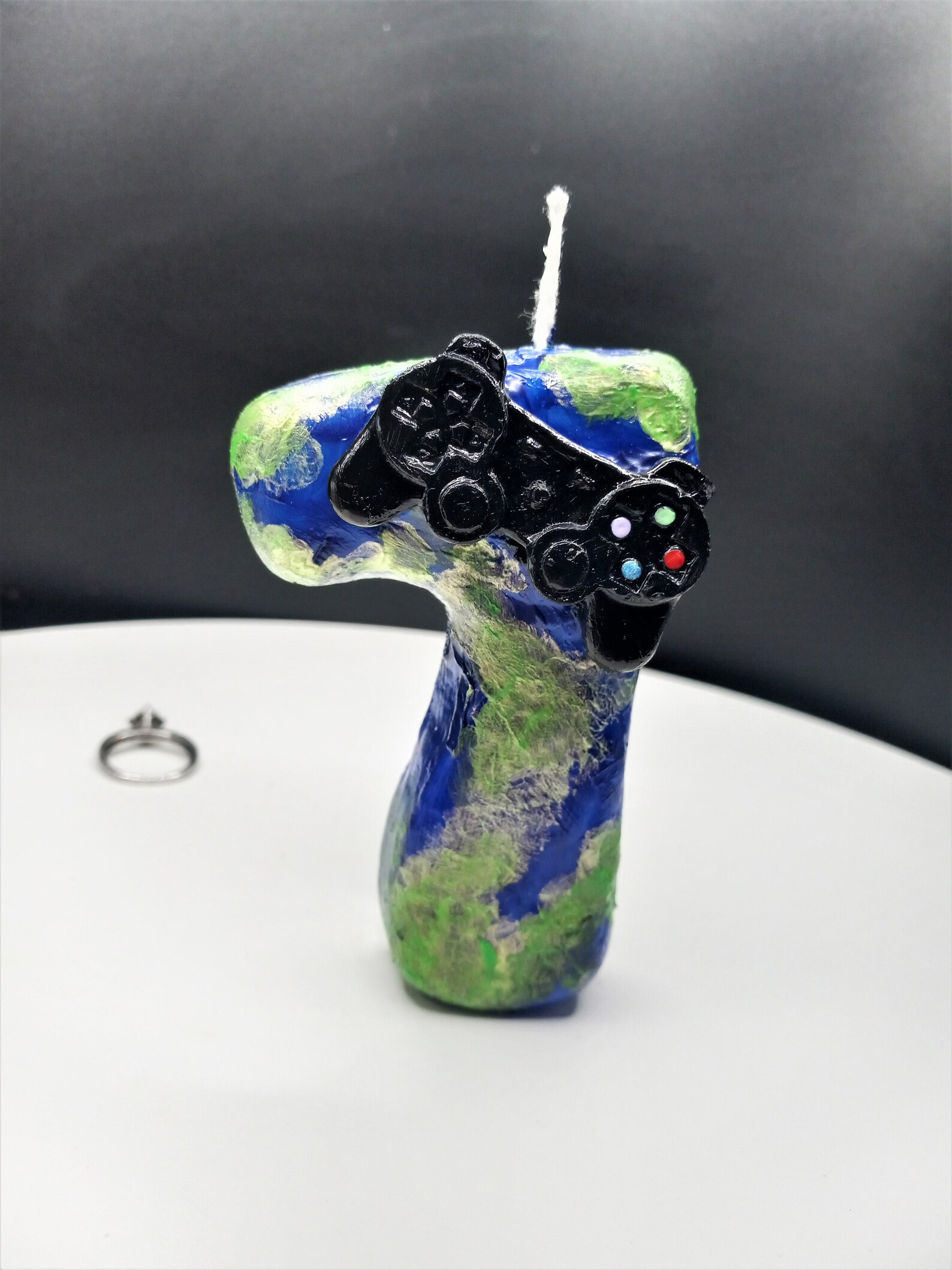 7th Birthday Candle Video Game Candles 7 Year Old Birthday Etsy