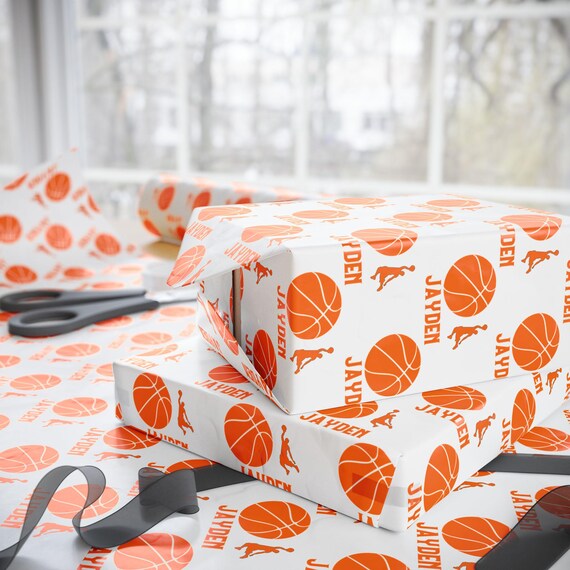 Personalized Basketball Wrapping Paper: Sports Fan Gift Wrap