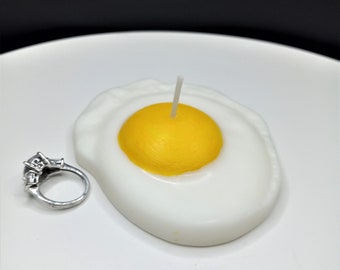 Fried Egg Candles Handmade Gifts  Unique Cake Candle Fake Food Art Breakfast Decor Soy Wax Prank Gag Eggs Stocking Stuffer Birthday Votive