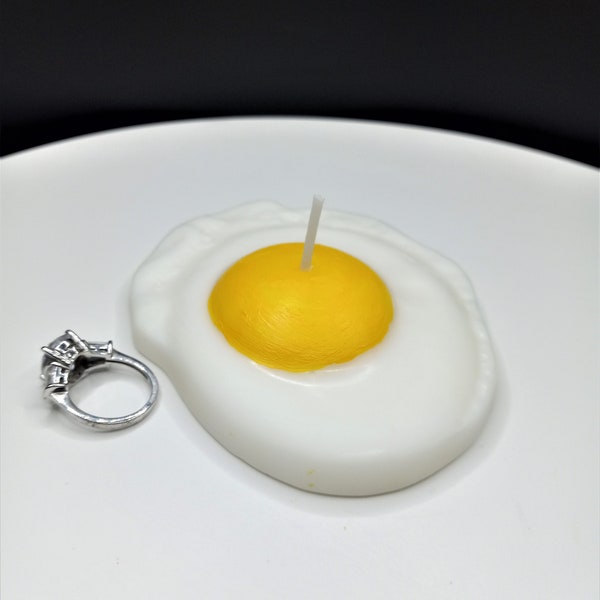 Fried Egg Candles Handmade Gifts  Unique Cake Candle Fake Food Art Breakfast Decor Soy Wax Prank Gag Eggs Stocking Stuffer Birthday Votive