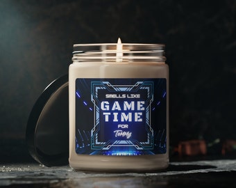 Video Game Candle Personalize Name Candles Gamer Gift for Him Gaming Candles Home Decor Game Time Custom Gifts for Son or Husband