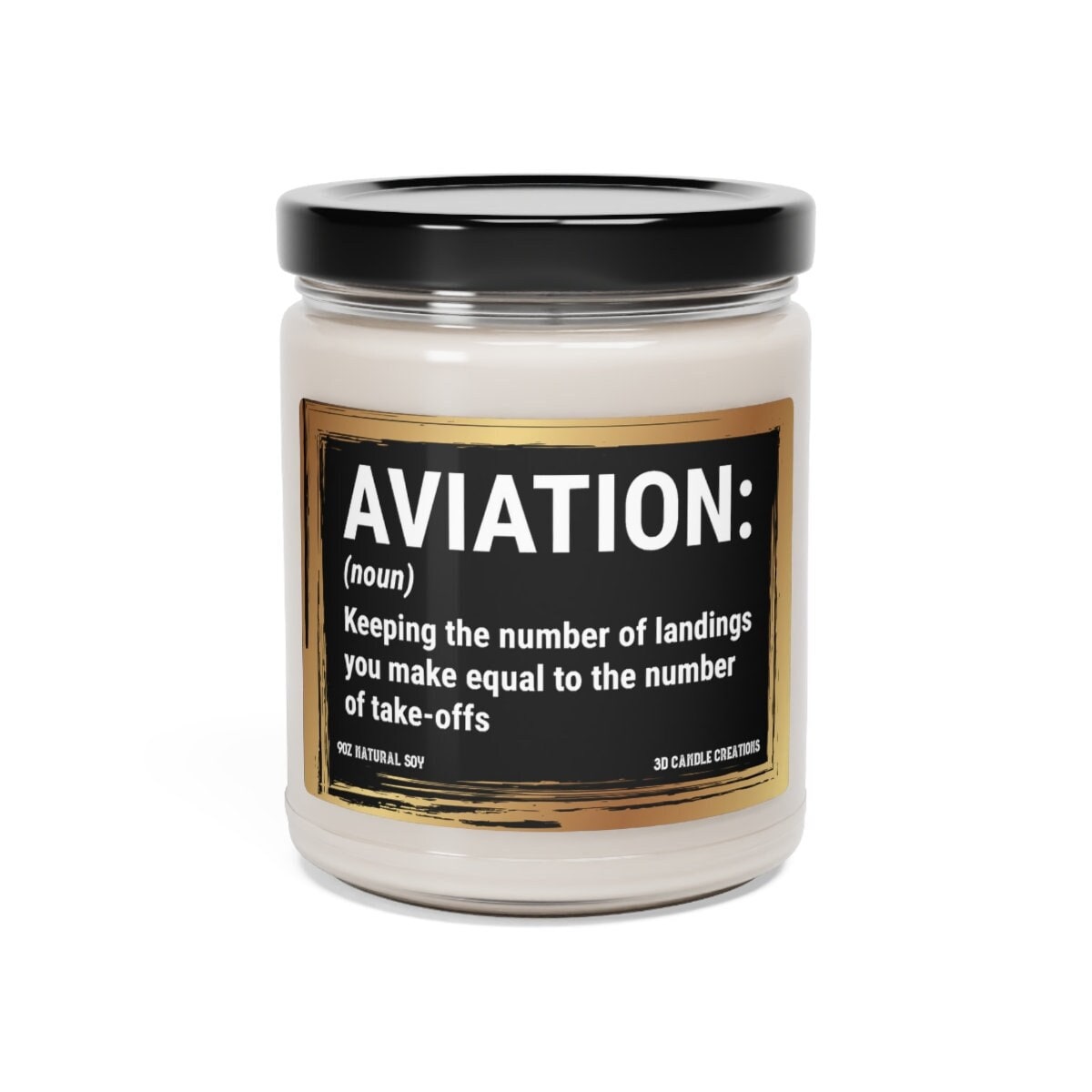 Aviation Definition Candle Pilot Gift Airplane Candle Gifts Etsy