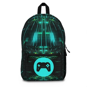 Video Game Backpack Boys Backpacks School Supplies Back to School Gamer Gift Gaming Birthday Gift for Him Gifts for Son Laptop Bag Water image 1