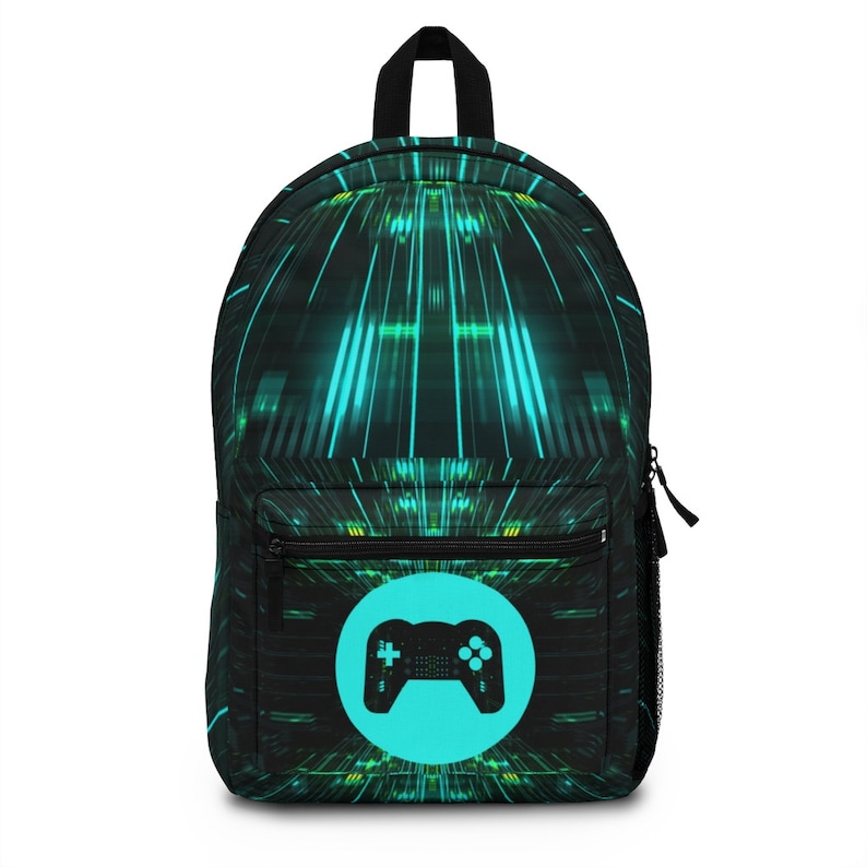 Video Game Backpack Boys Backpacks School Supplies Back to School Gamer Gift Gaming Birthday Gift for Him Gifts for Son Laptop Bag Water image 1