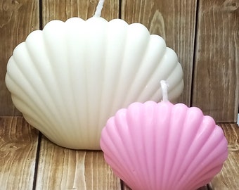 Custom Color SeaShell Candle Shell Shells Home Decor Wedding Gift for Her Him Unique Candle Pearl of the Sea Shell Ocean Beach House Seaside