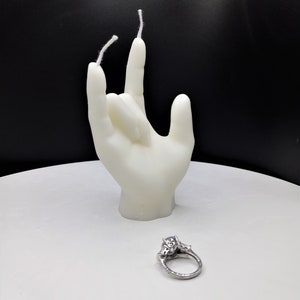 Love Hand Symbol Candle-3D Hand Candle-Hand Gesture Candle-Realistic Hand candle Sign Language Candle Cake Topper Fondant Candle Home Decor image 7