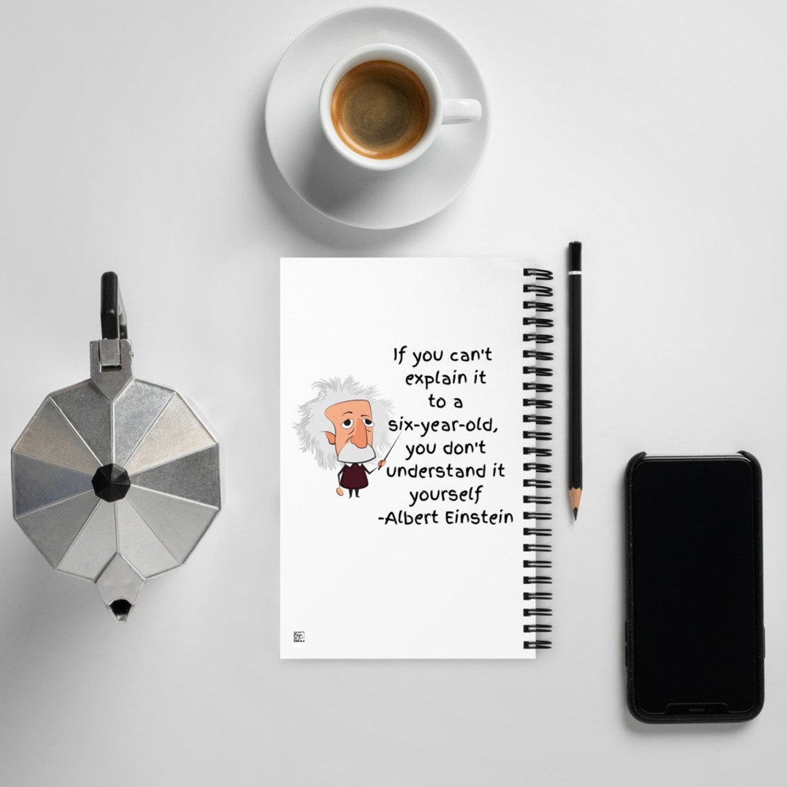 Albert Einstein Funny Spiral Notebook Gift for Teacher Gift Etsy