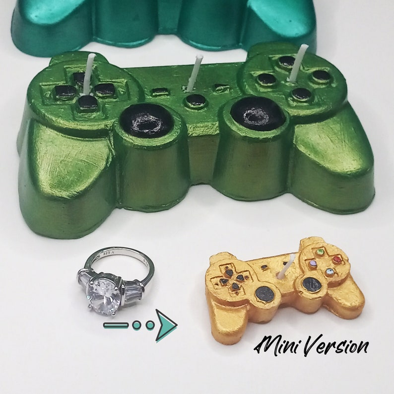 Video Game Controller Candles Boys Birthday Cake Topper Gamer image 1