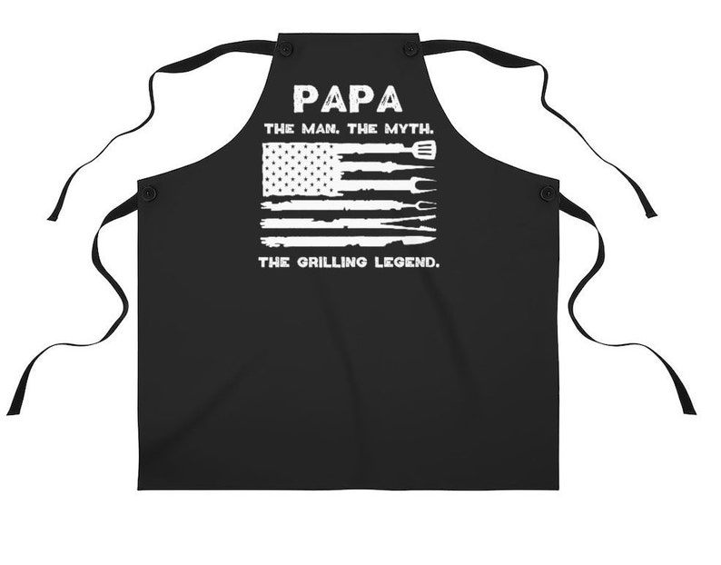 Personalized Grill Apron the Man the Myth the Grilling Legend Birthday Gift for Him Husband Christmas Gift for Men Dad Him Guy BBQ Outdoor image 2