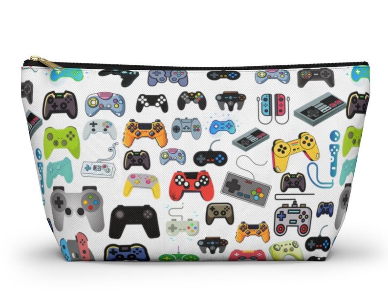 Video Game Accessory Pouch Pencil Cases School Supplies Gamer Gift Game Controller Boys Birthday Travel Bag Gamer Gift for Him image 7