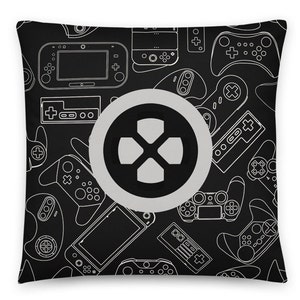 Game Controller Pillow Gamer Gift Game Room Decor Gaming Gifts for Him Man Cave Video Game Birthday for Him Husband Son's Bedroom Throw image 5