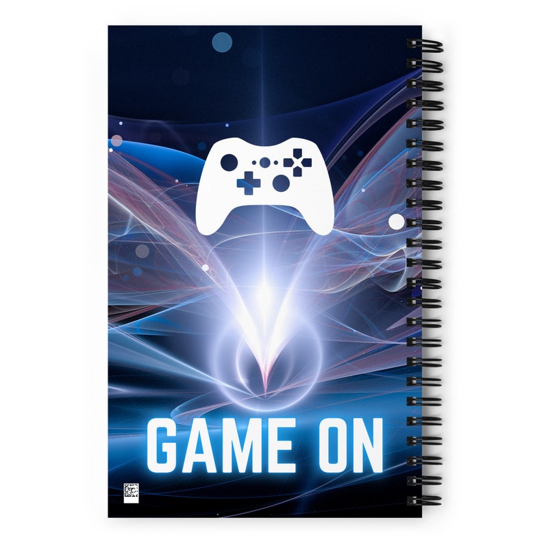 Gamer Gift Spiral Notebook Gift for Teen Son School Supplies Boys Video Game Birthday Game Controller Notepad Gaming School Journal Gift Him image 2