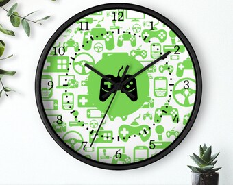 Game Controller Wall Clock Gamer Gift for Son Video Game Birthday Gift for Dad Game Room Decor Christmas Gift for Husband Man Cave Gaming
