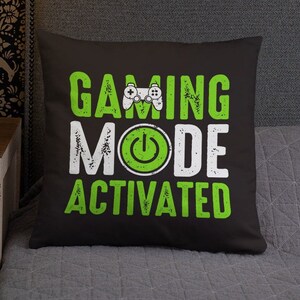 Gaming Pillow Video Game Room Decor Home Decorative Pillows Old School Gaming Gamer Gift for Him Man Cave Boys Bedroom Couch Accent image 8