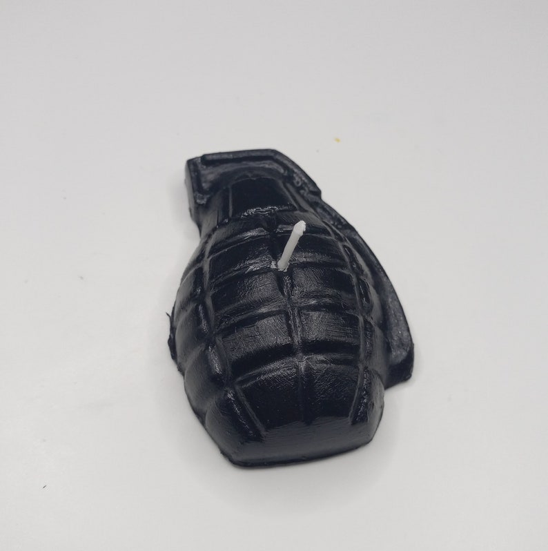 Grenade Candle Birthday Cake Topper Video Game Candles Unique Cake Theme Gamer Gifts Gaming Gift for Him Birthday Cake Decor Decorations OneBlackGrenade