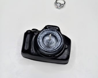 Camera Candle Photography Cake Topper Gift for Photographer 3D Camera Candles Birthday Gifts Unique Home Decor Handmade