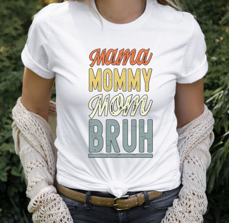 Mama Mommy Mom Bruh Shirts Mothers Day Gift Funnny Shirt Gift for Her Ma ma Shirt Boho Hers Cute Summer Tshirts Vacation Travel Mom Life Tee image 2