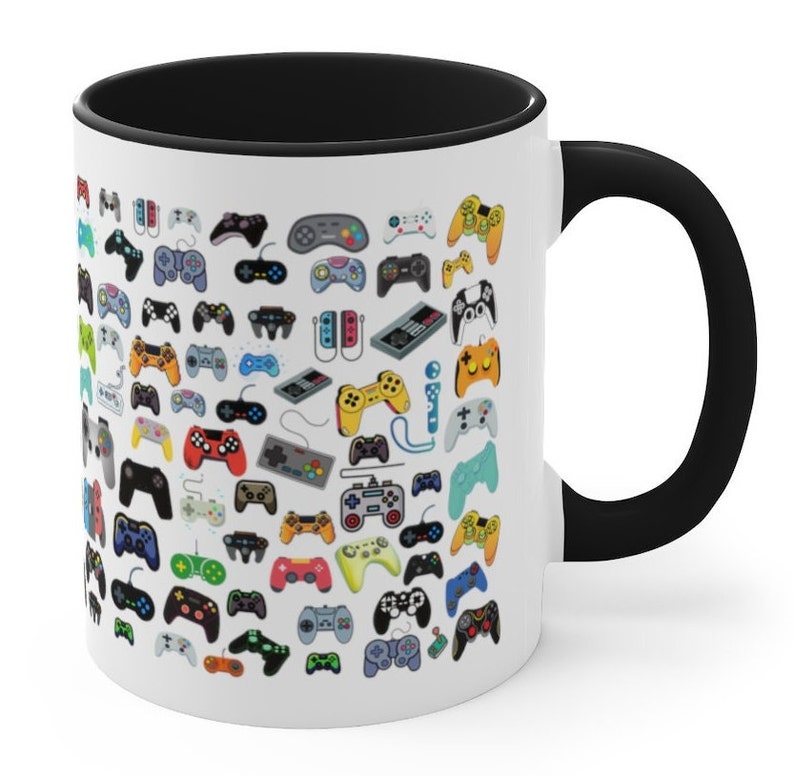 Game Controller Coffee Mug Video Game Mugs Gift for Him Gaming Gifts Birthday Gamer Kitchen Home Decor Ceramic for Husband Dad Brother image 5