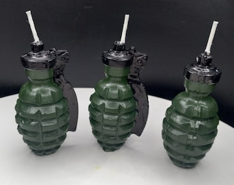 Grenade Candles Gift for Him Birthday Cake Topper Gamer Gifts Video Game Cake Candle Gaming Grenades TNT Gift for Son Birthday Gifts Decor