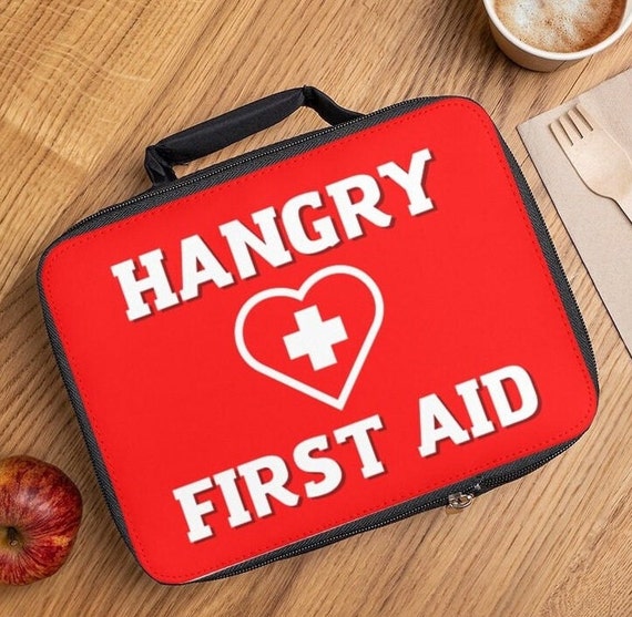 Hangry Kit Emergency Snacks Lunch Tote Personalized Lunch Bag hangry  Friend/coworker Gift Idea Funny Lunchbag Neoprene Lunch Box/bag 
