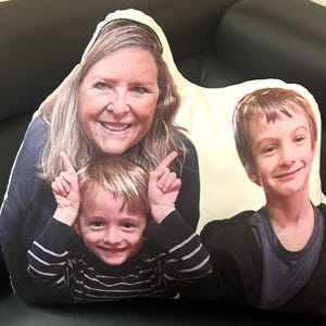 Custom Pillow Shaped Pillow Send Photo Picture Pillow Pet or People Personalized Photo Pillows 3 sizes Customized Gift Christmas Birthday