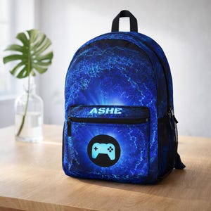 Personalized Gamer Backpack: Video Game Controller Design, Lightweight Rucksack